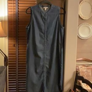 Fabulous, like new, Eileen Fisher denim shirt dress.  Size, S/P. Never worn
